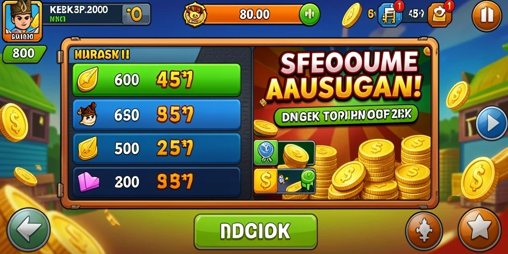 Tampilan awal permainan yang menarik.