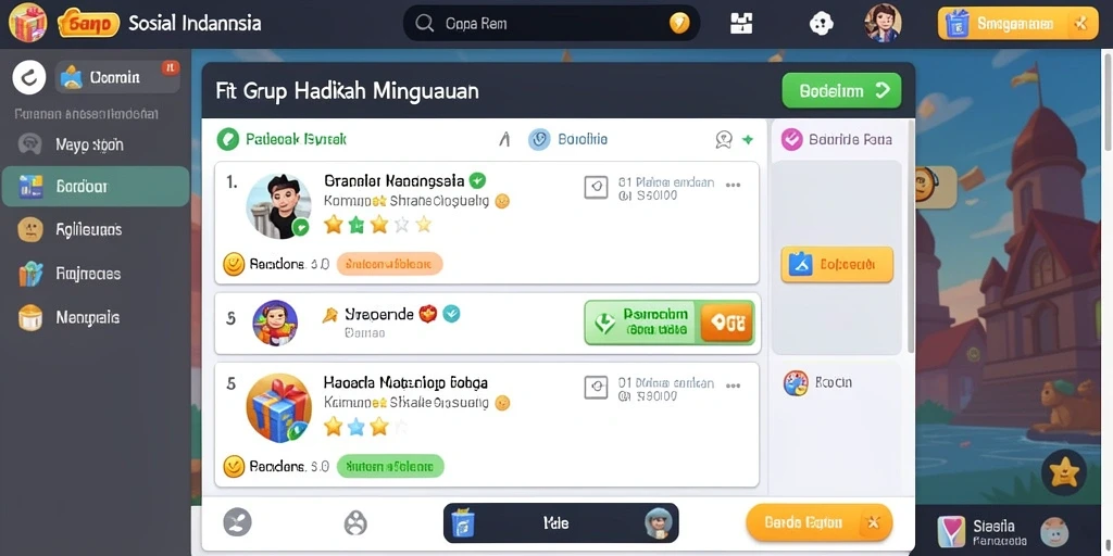 Tampilan antarmuka yang menarik dan user-friendly.